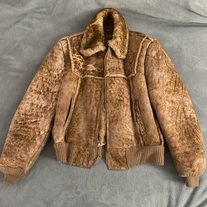 Gino Leathers Tan Leather Jacket sz 42 men